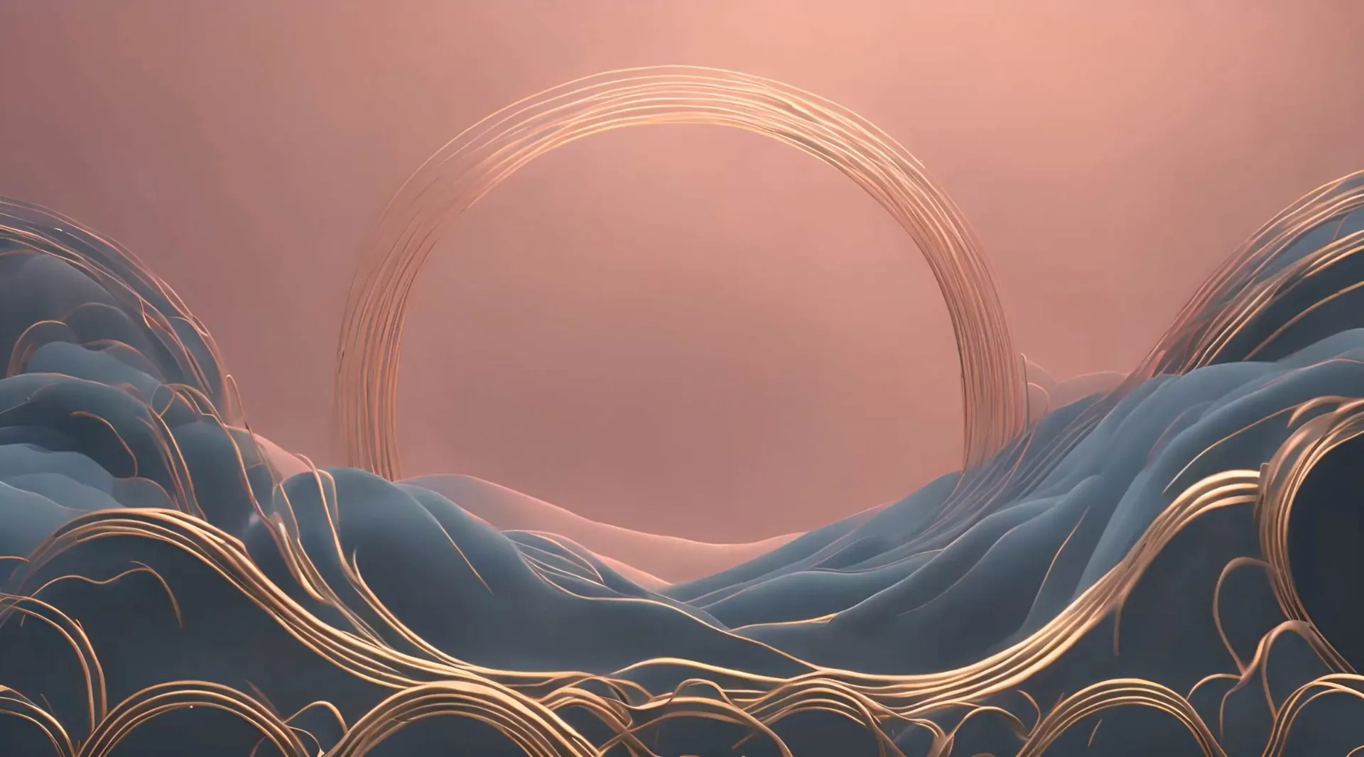 Soothing Waves of Elegance Ambient Loopable Visual